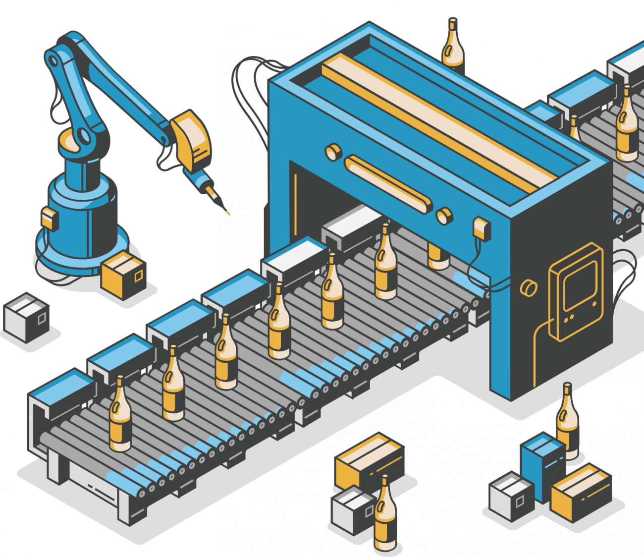 Assembly line illustration